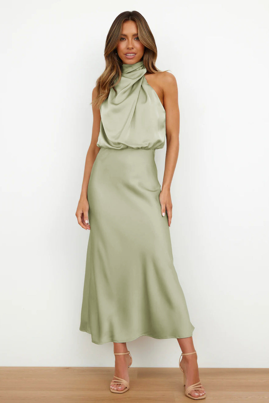Lillymoda | Elise - Elegantes Maxikleid aus Satin