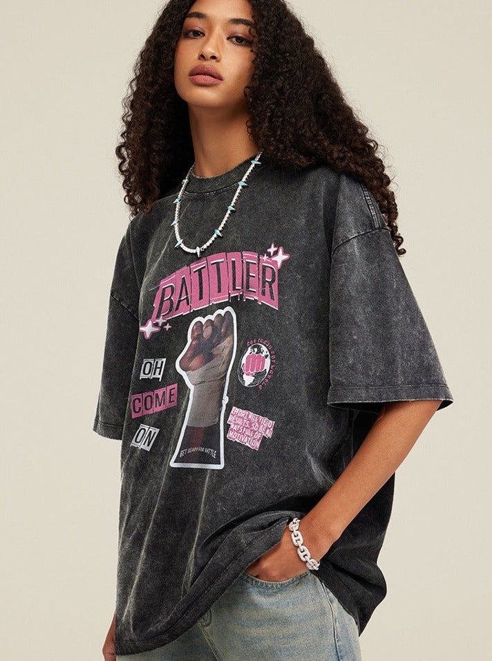 Ein T-Shirt mit entspanntem Schnitt