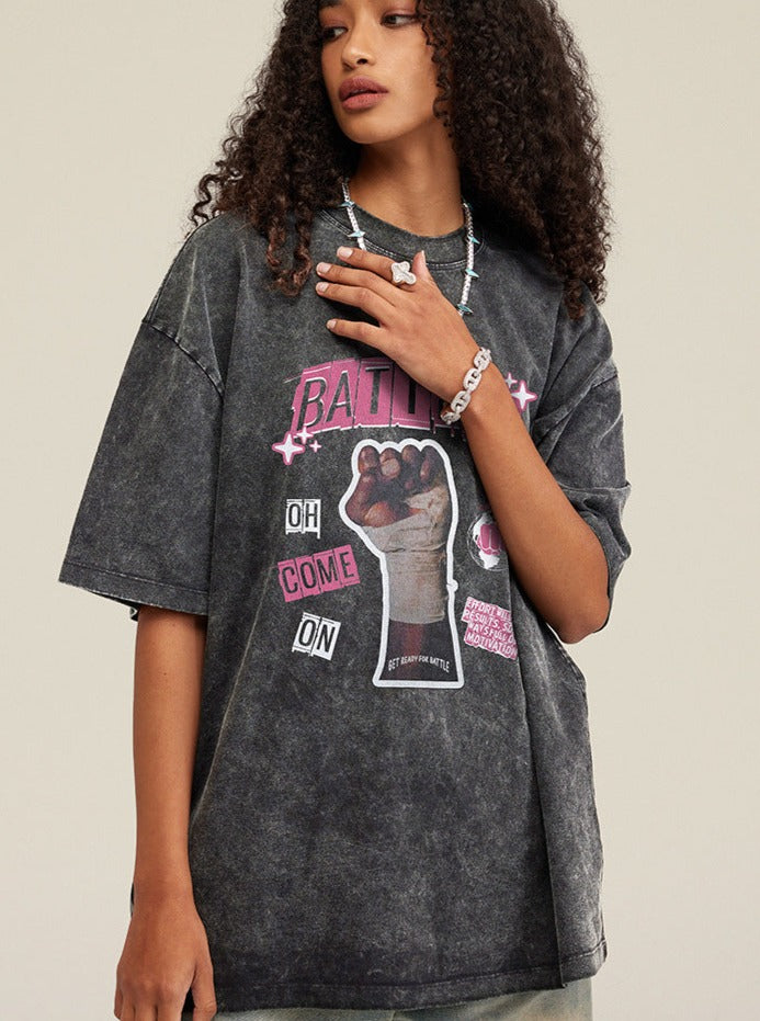 Ein T-Shirt mit entspanntem Schnitt