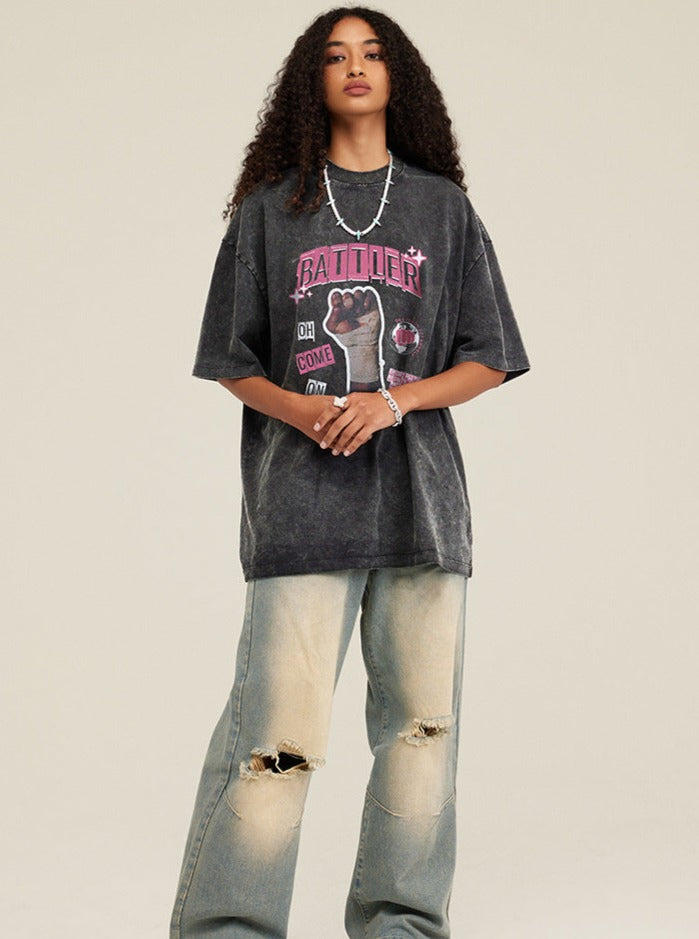 Ein T-Shirt mit entspanntem Schnitt