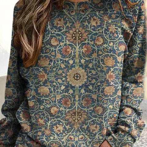 Ludmila - Eleganter Pullover mit floralem Muster