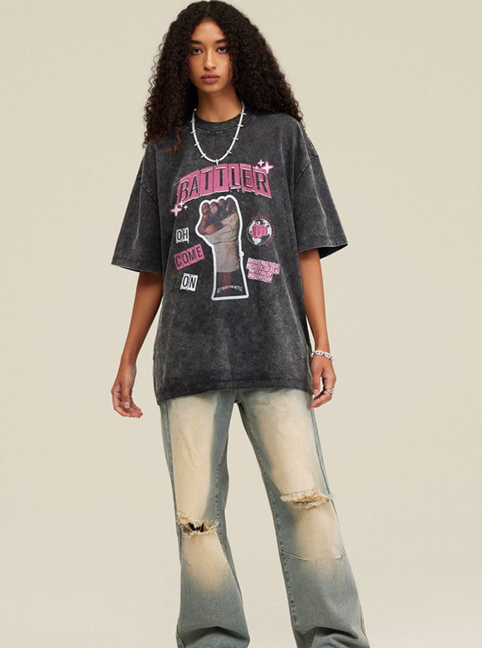 Ein T-Shirt mit entspanntem Schnitt