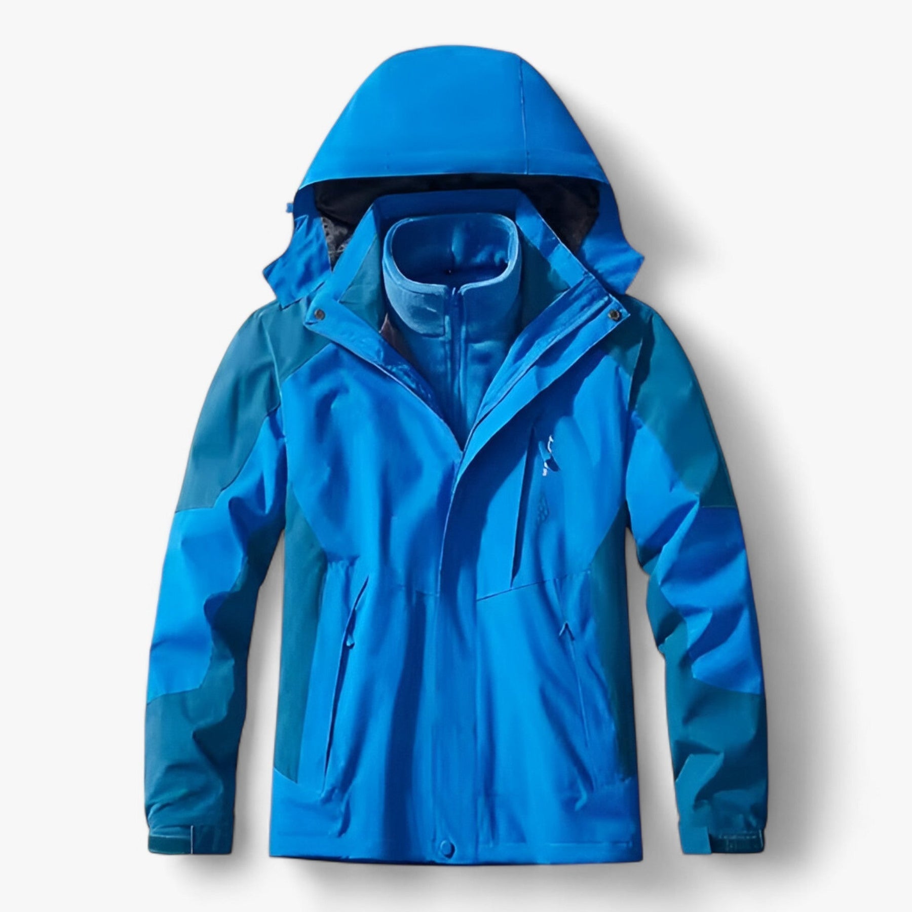 Outdoor-Jacke – mit Kapuze – mit Fleece gefüttert – wasserdichte Jacke – Herrenjacke