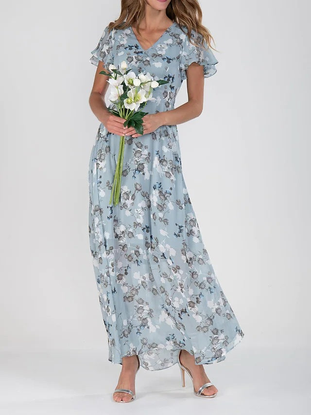 Lillymoda | Josie - Maxikleid mit Rüschenärmeln