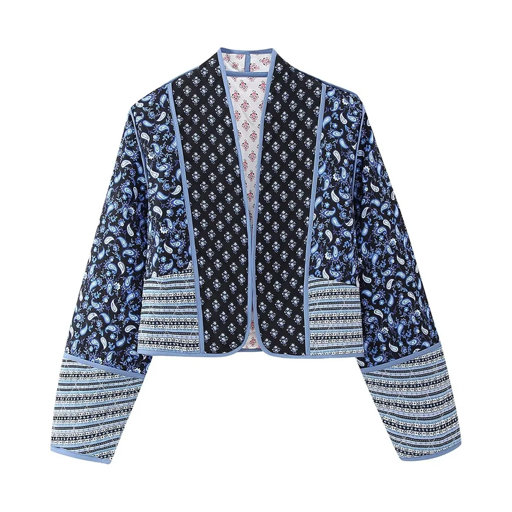 Lillymoda | Anastasia - Stilvoller Bedruckter Reversible-Mantel