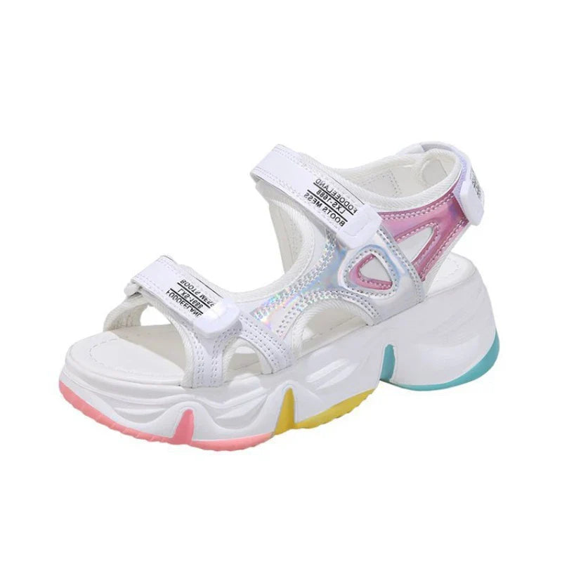 Zary - Bunte Plateau-Sandalen