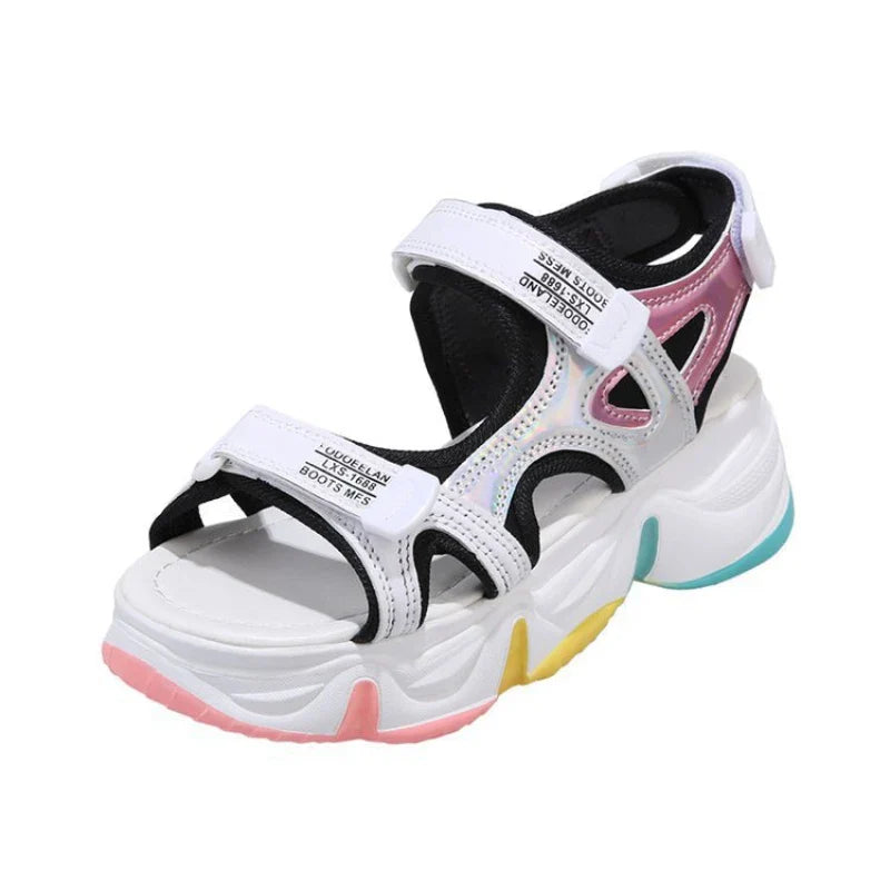 Zary - Bunte Plateau-Sandalen