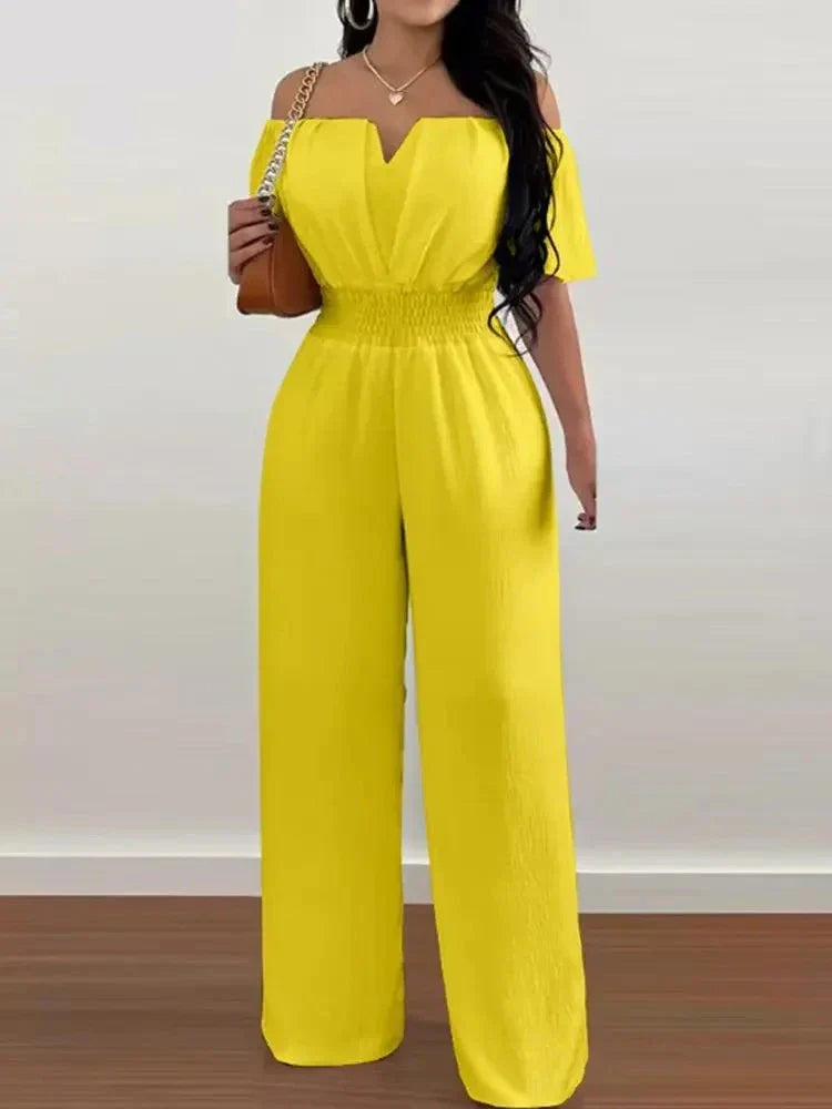 Esther - Einteiliger Off-the-Shoulder-Jumpsuit