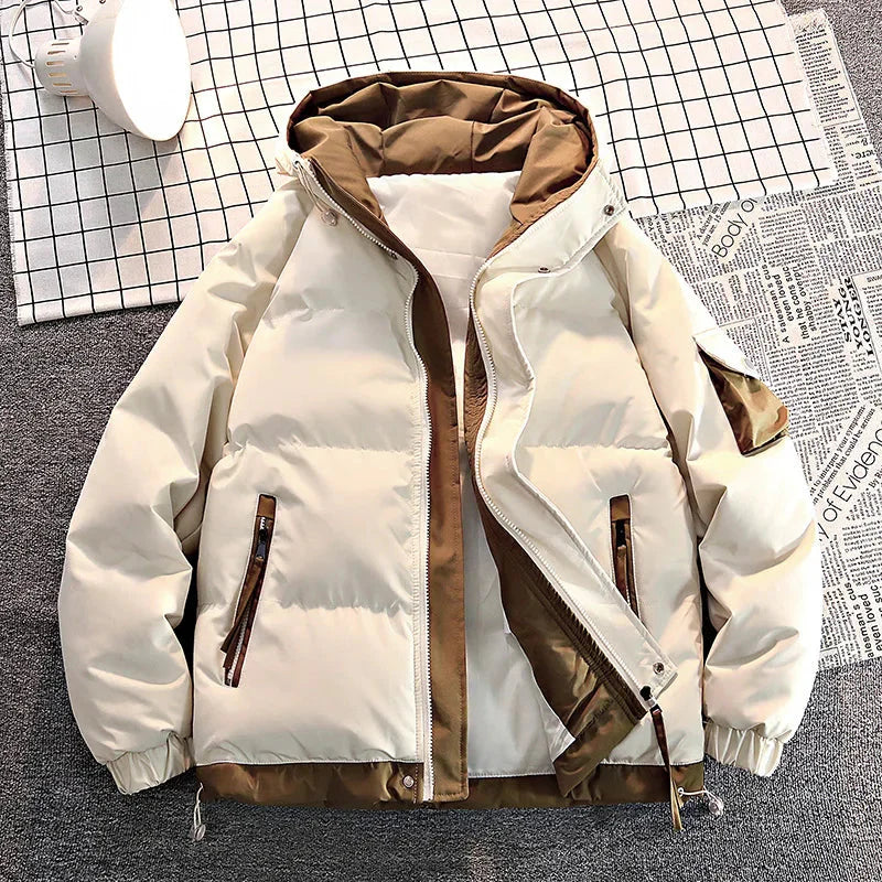 Pufferjacke - Kapuze - Warm - Daunenjacke - Winterjacken für Männer