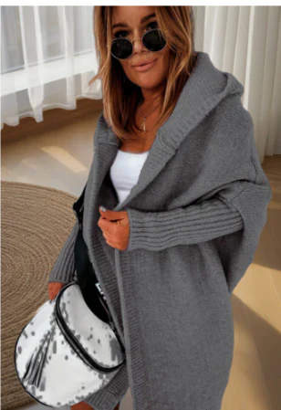 Fentons | Damen Lang Strickjacke | Warme