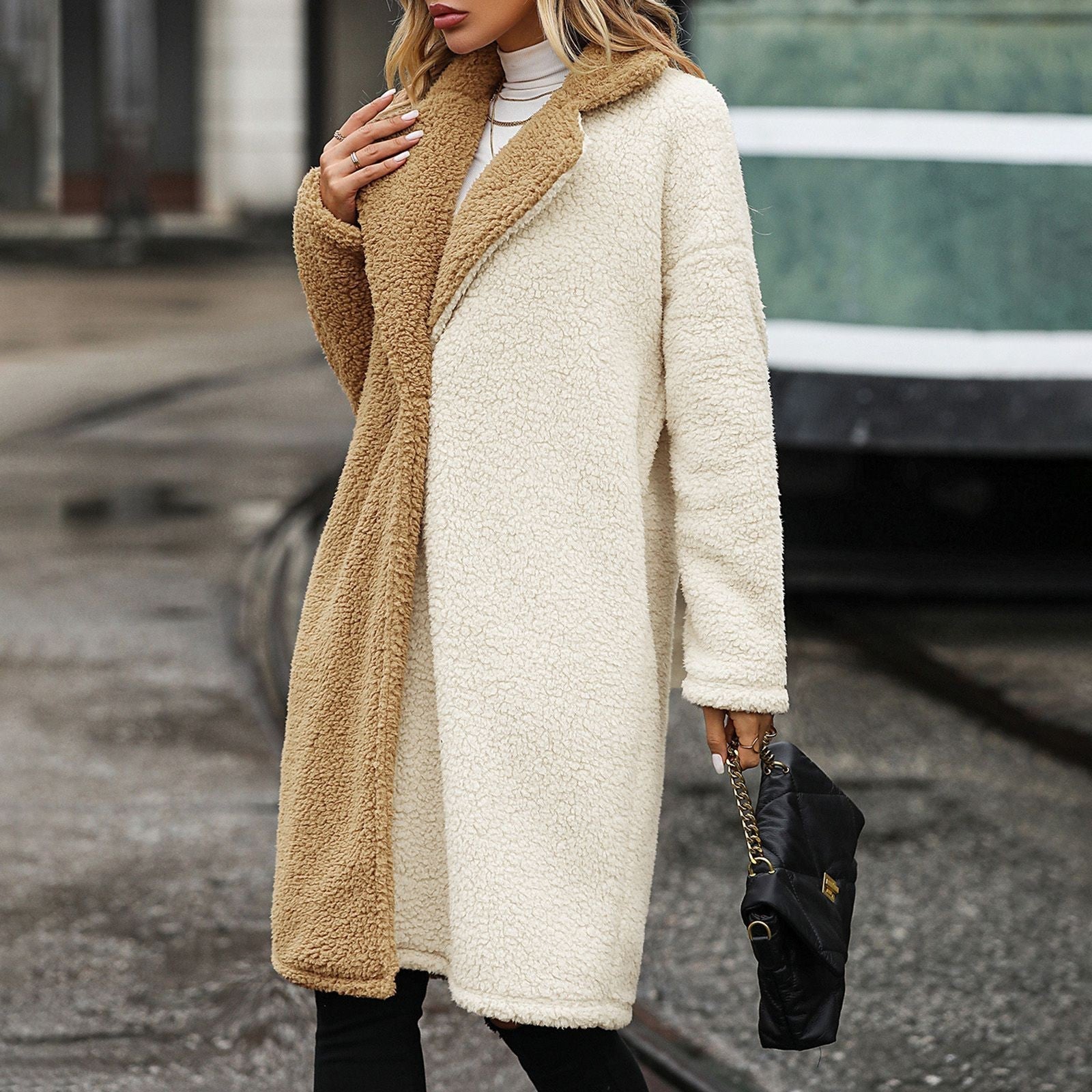 Lillymoda | Ellie - Edle zweifarbige Teddyjacke