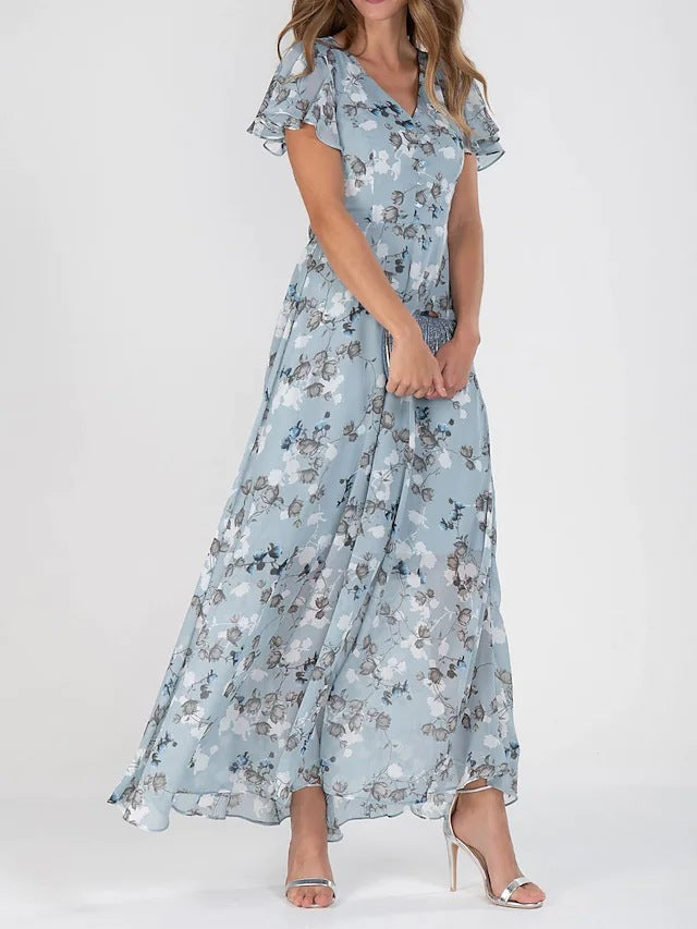 Lillymoda | Josie - Maxikleid mit Rüschenärmeln