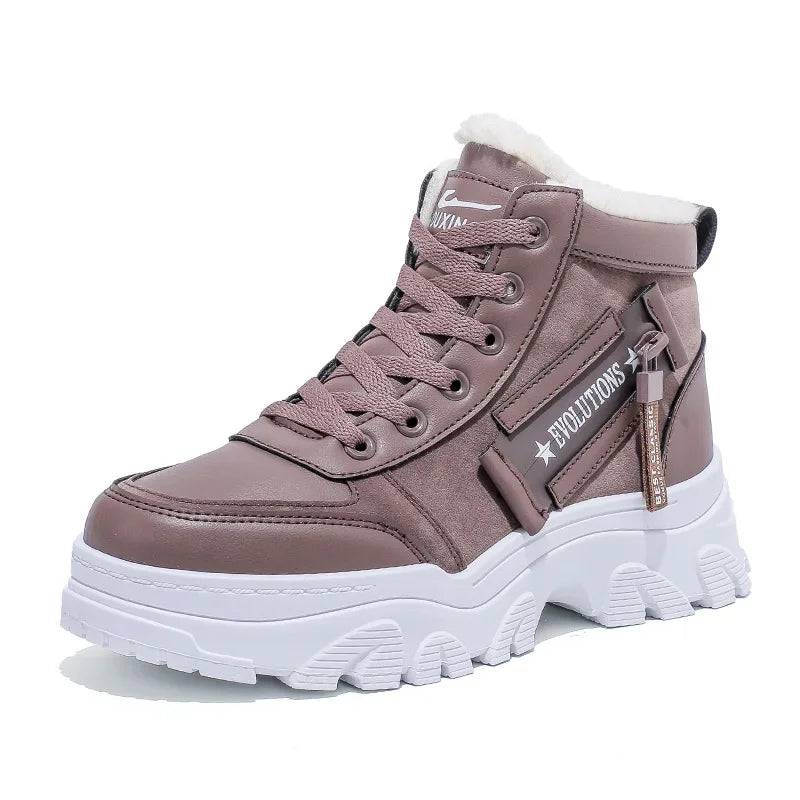 Lillymoda | Isabella - Plüsch-Winterstiefel für Damen