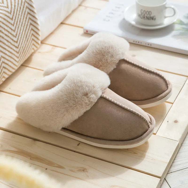 Lillymoda | Hailey - Plüsch Winter Hausschuhe