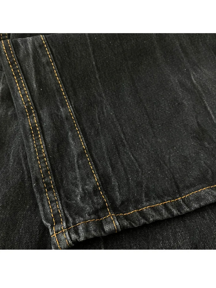 Baggy Vintage Y2K Jeans – Dunkelblaue Denim Hose im Retro-Stil - Elena