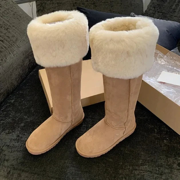 Brooke - Elegante Wildleder-Winterstiefel mit Plüschfutter