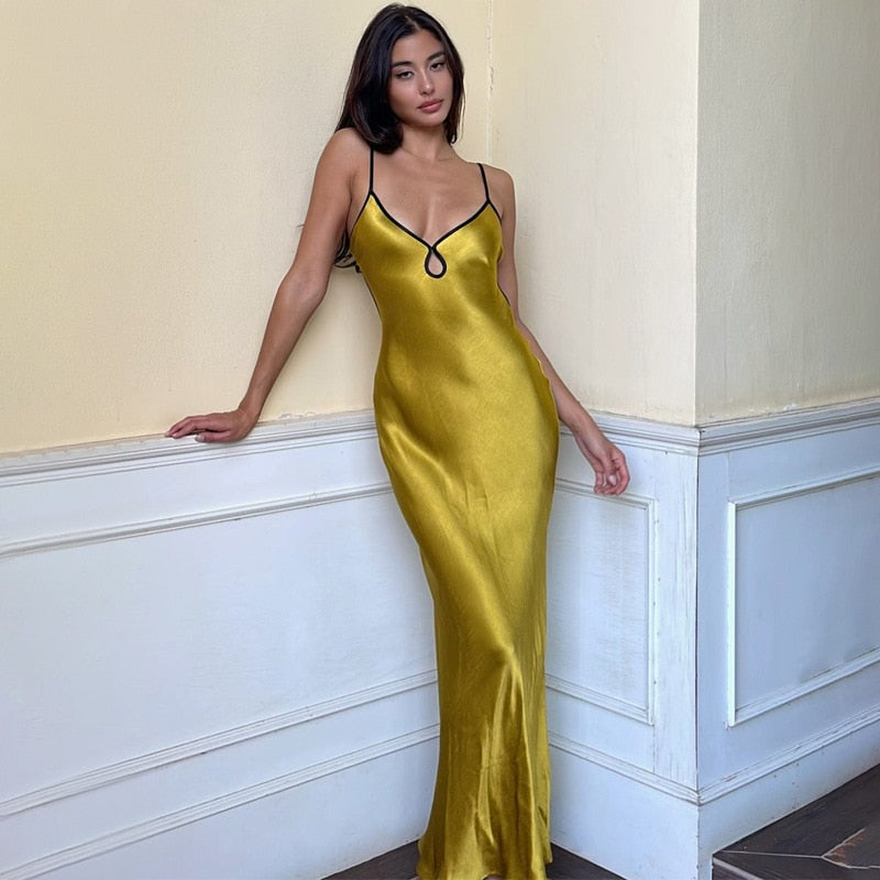 Lillymoda | Gracie - Stylisches Maxikleid mit Schnürung