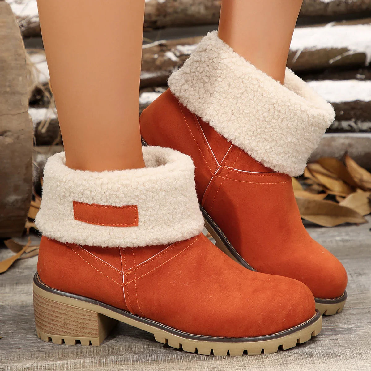 Lillymoda | Baylee - Bequeme runde Winterstiefel