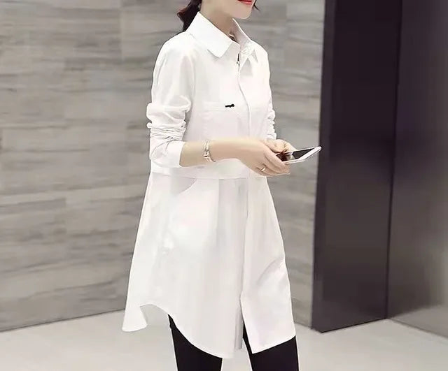 Zai - Damen Langarm Spliced Bluse