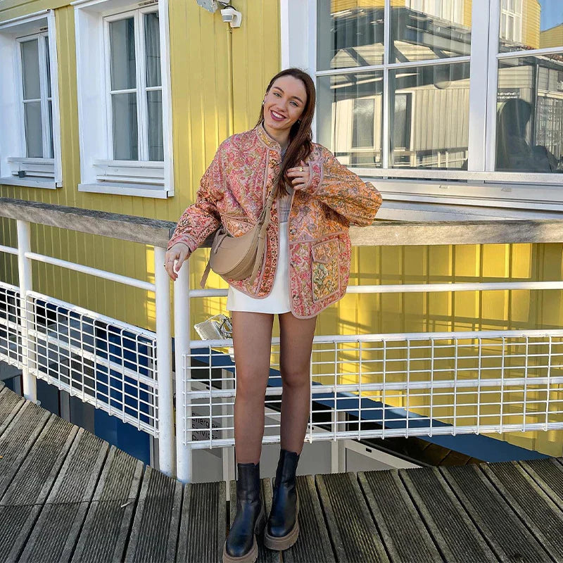 LuxePrint | Elegante Jacke mit Print
