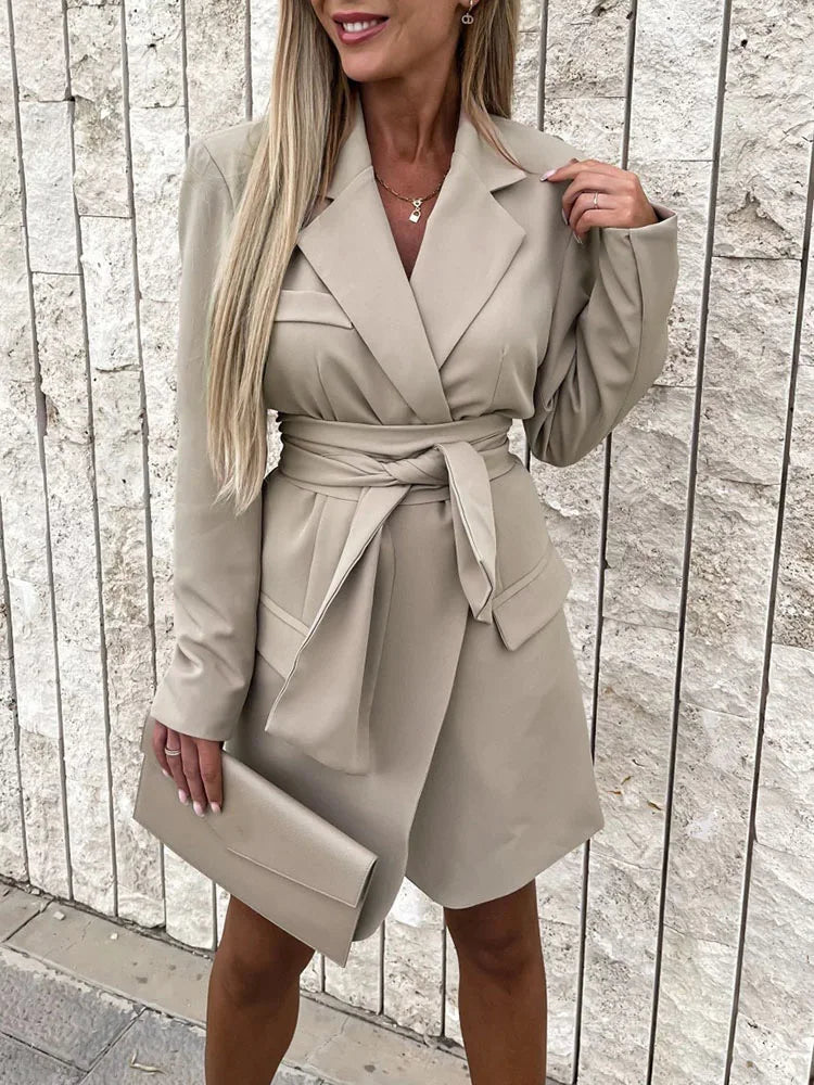 Lillymoda | Fatima - Business-Faltenkleid für Frauen
