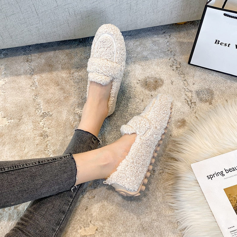 Anfisa - Plüsch-Pantoffel-Schuhe