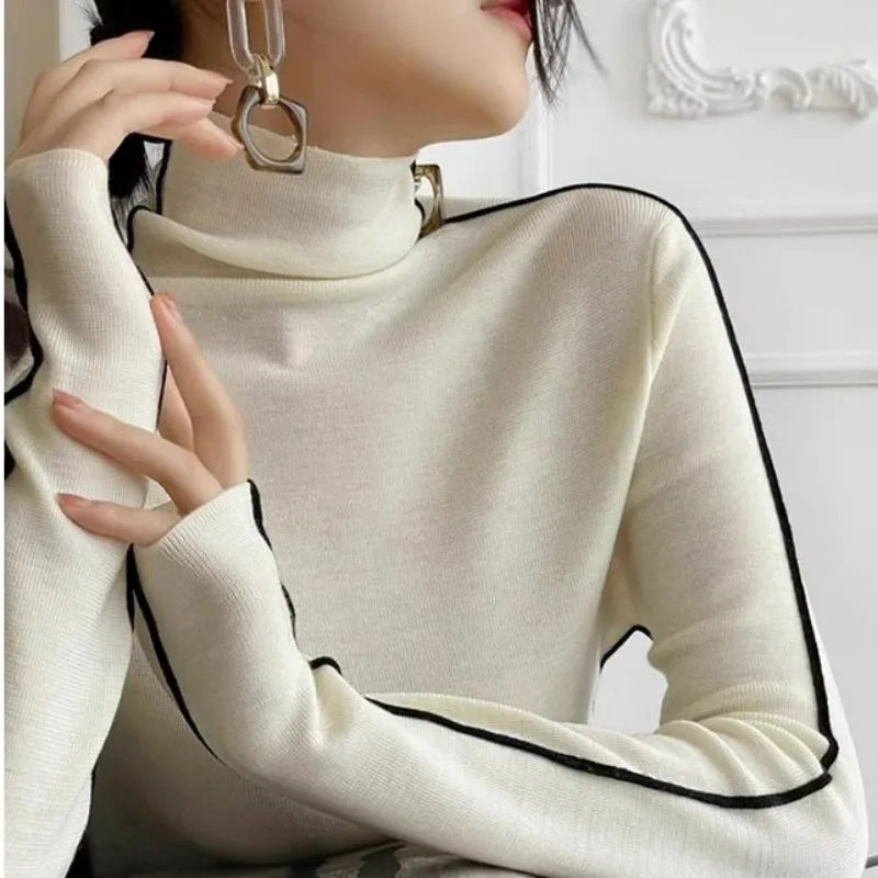 Lillymoda | Jillian - eleganter Rollkragenpullover aus Strick