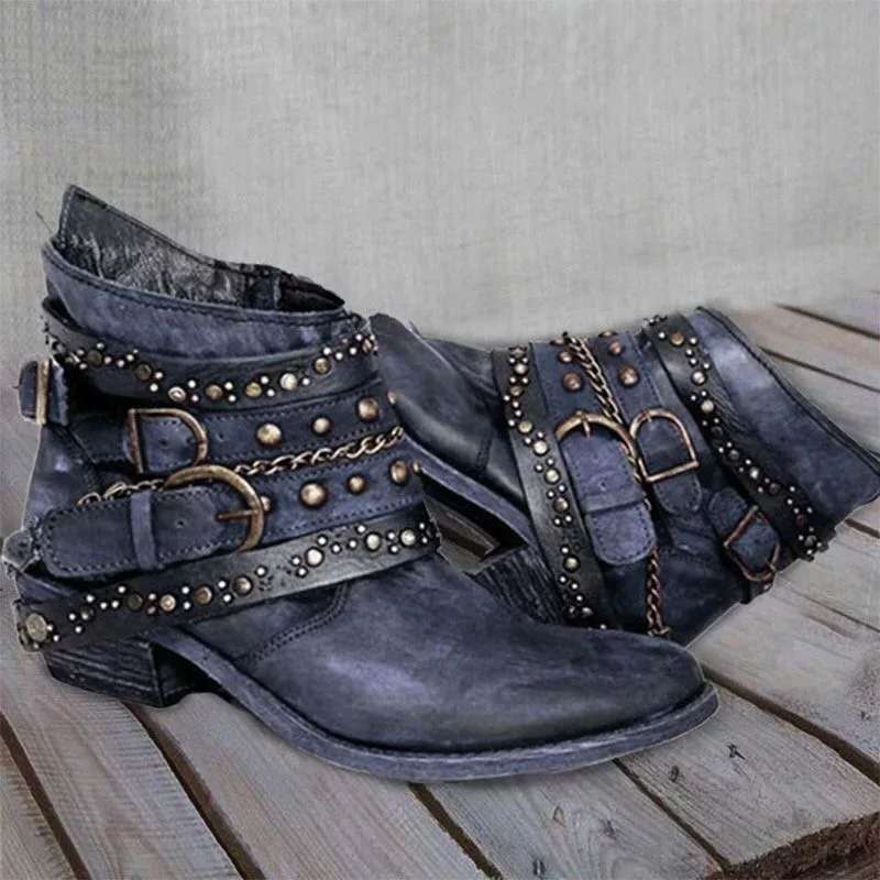 Nerri - Vintage Slip-On Damenstiefel
