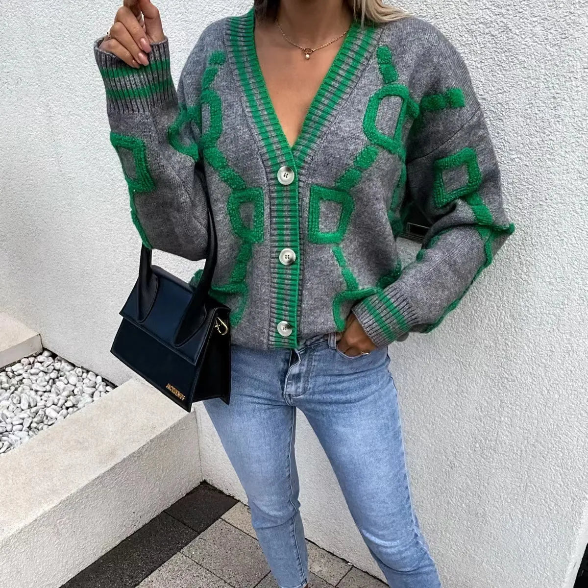 Lillymoda | Ashley Plüsch-Komfort-Strickjacke