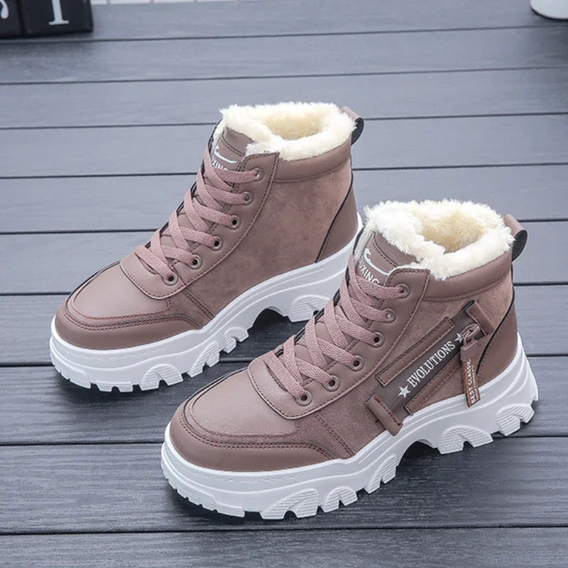 Lillymoda | Isabella - Plüsch-Winterstiefel für Damen