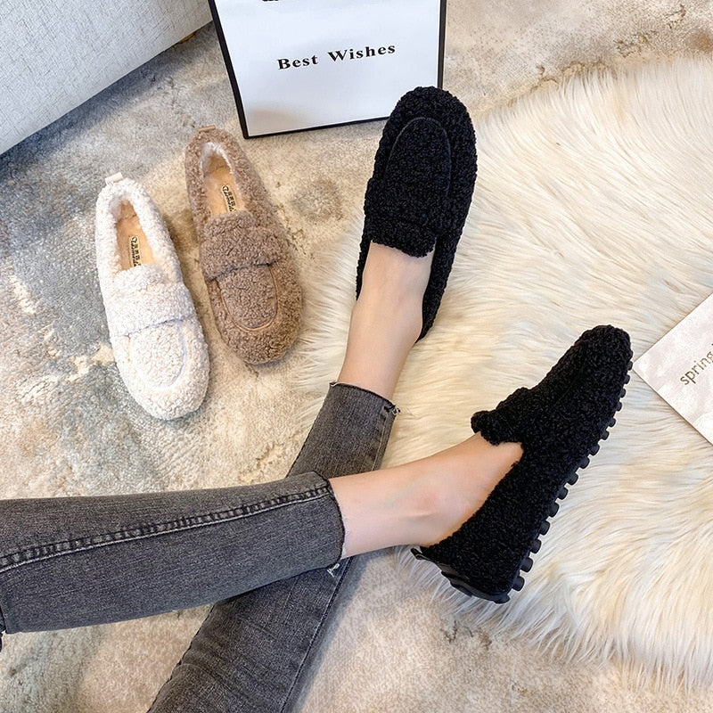 Anfisa - Plüsch-Pantoffel-Schuhe