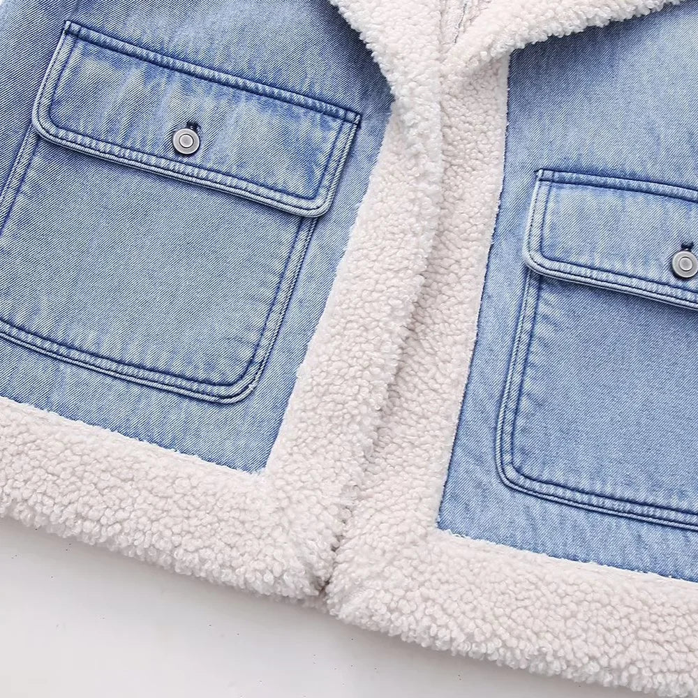 Lillymoda | Jamie - Ärmellose Denim Jacke