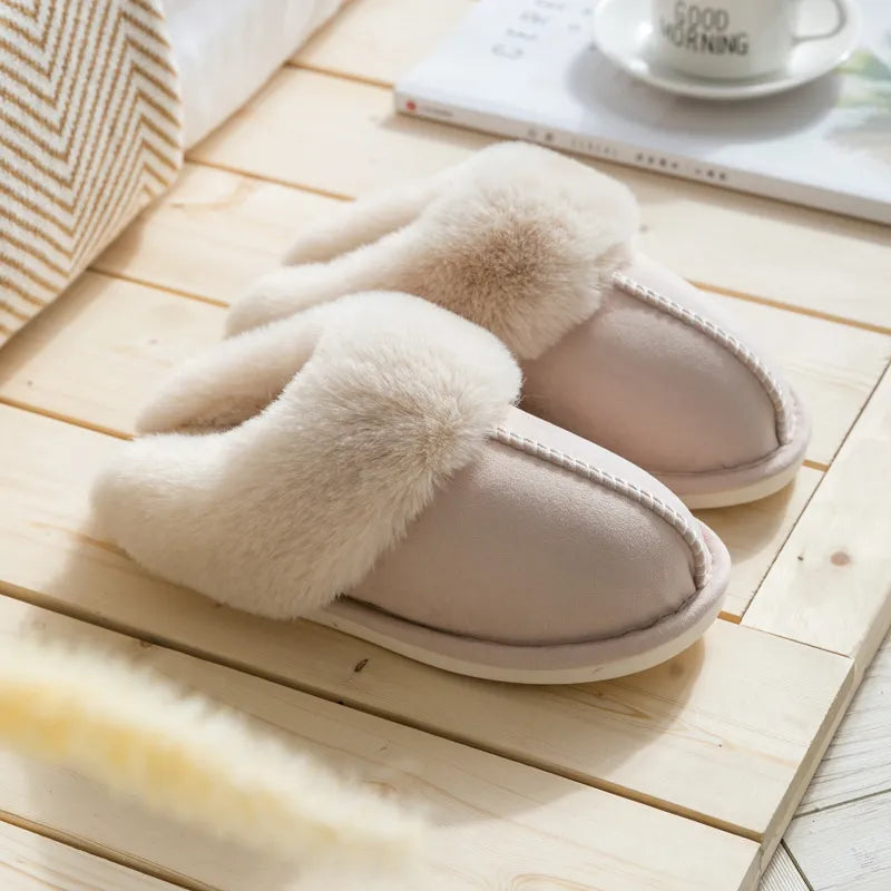 Lillymoda | Hailey - Plüsch Winter Hausschuhe