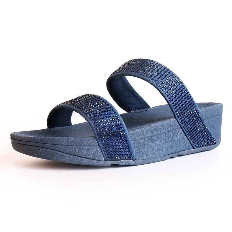 Fabienne - Strass-Besetzte Strand-Sandalen für den Sommer