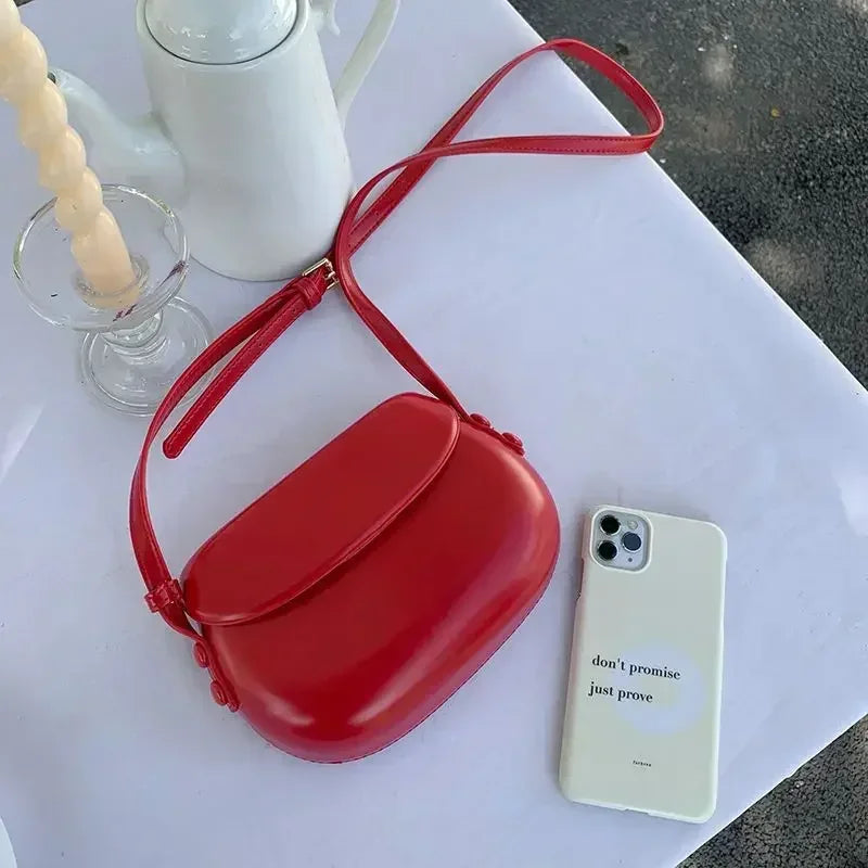 Mini PU-Leder Umhängetasche für Damen – 2024 Schultertasche mit Klappverschluss - Omara