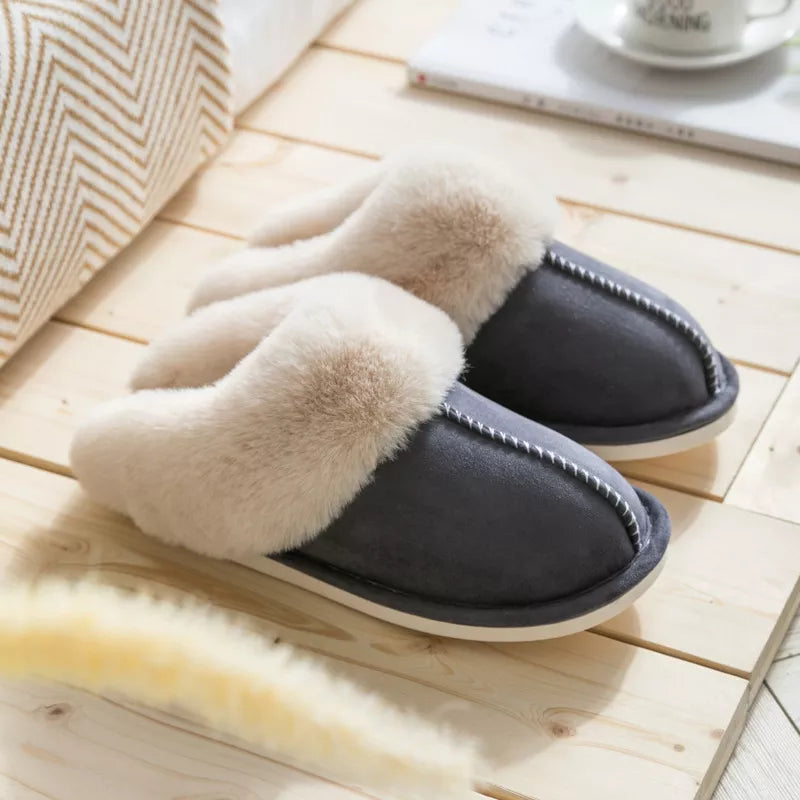 Lillymoda | Hailey - Plüsch Winter Hausschuhe