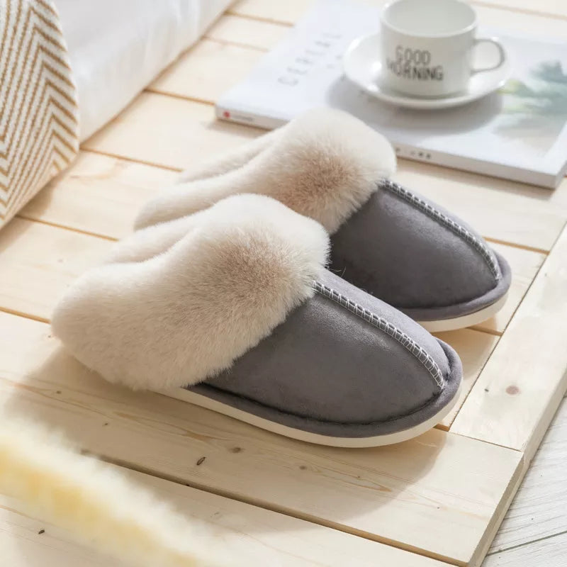 Lillymoda | Hailey - Plüsch Winter Hausschuhe