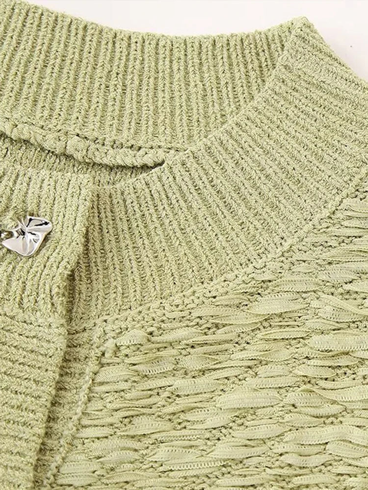 Strickweste Damenmode Ärmellose Strickjacke Steppweste Cardigan für Herbst 2024 -Arabella