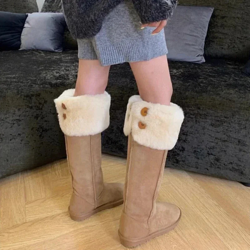 Brooke - Elegante Wildleder-Winterstiefel mit Plüschfutter