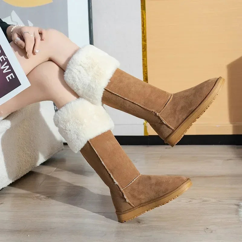 Brooke - Elegante Wildleder-Winterstiefel mit Plüschfutter