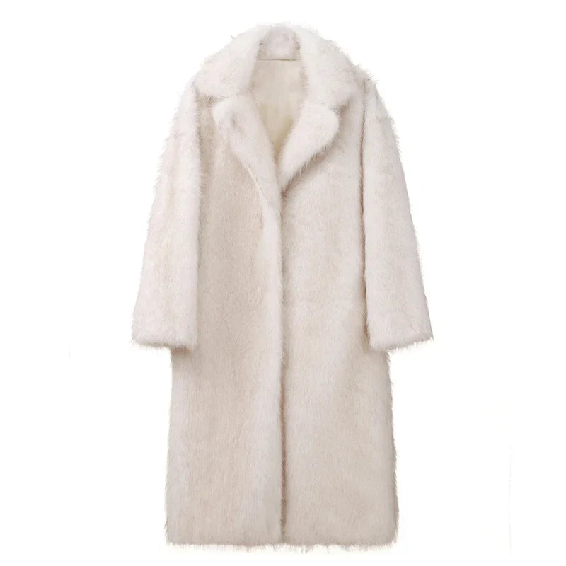 Lillymoda | Jane - Eleganter langer Pelzmantel