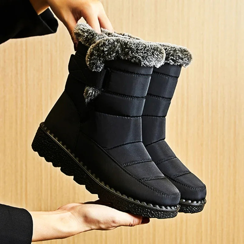 Lillymoda | Bethany - warme Plüschfellstiefel