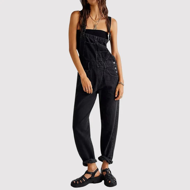 Lavinia - Leichte Damen Jeans Latzhose für den Sommer