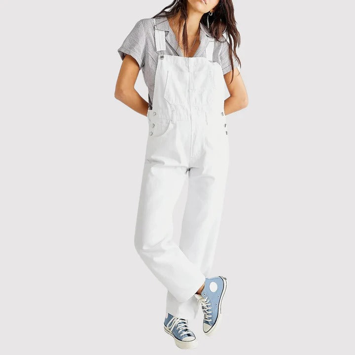 Lavinia - Leichte Damen Jeans Latzhose für den Sommer
