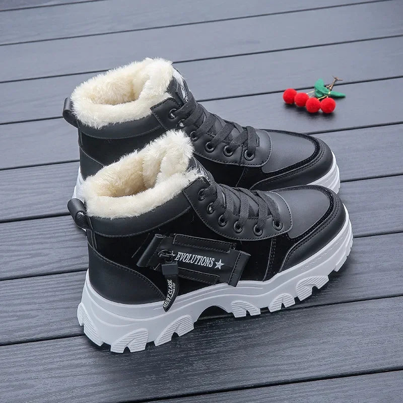 Lillymoda | Isabella - Plüsch-Winterstiefel für Damen
