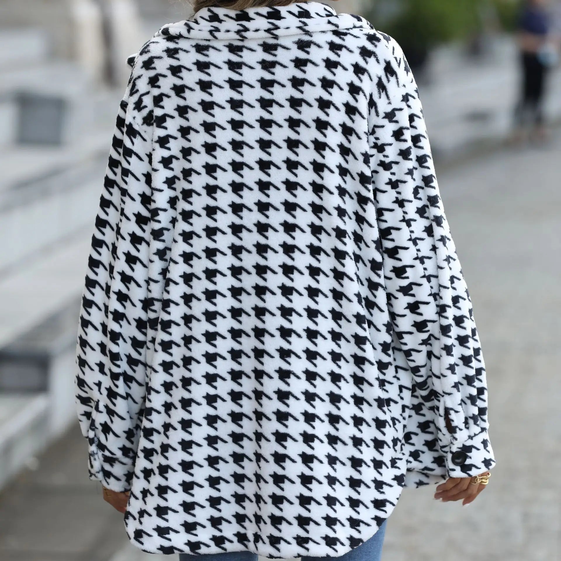Lillymoda | Alana - Lange Jacke mit Flanellkragen