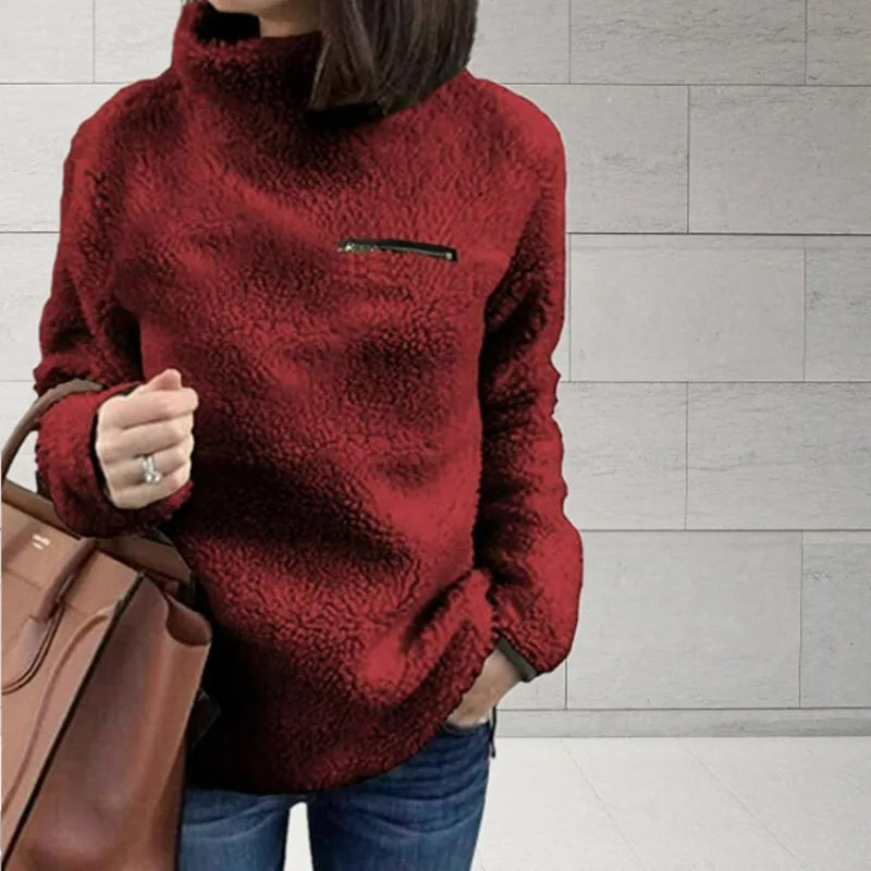 Lillymoda | Amelia - Entspannter Winter-Strickpullover