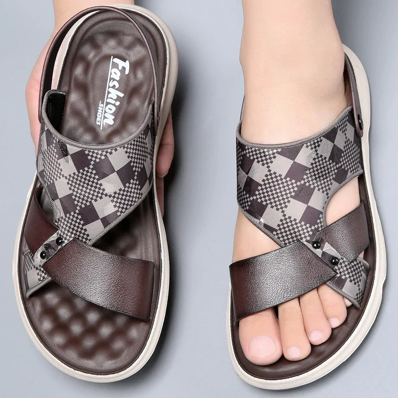 Gerold - Atmungsaktive Sommer-Sandalen mit Latexpolsterung