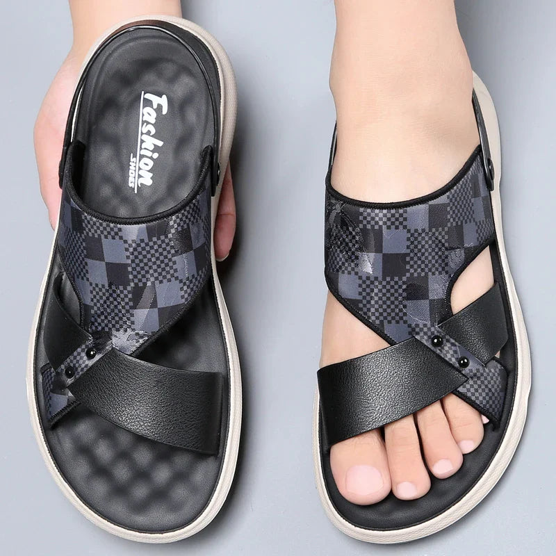 Gerold - Atmungsaktive Sommer-Sandalen mit Latexpolsterung