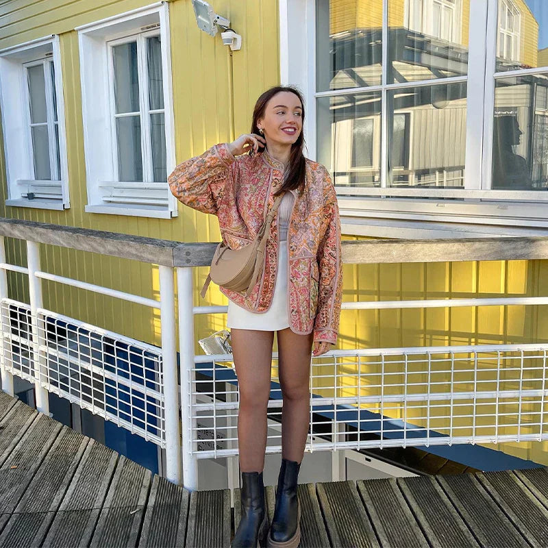 LuxePrint | Elegante Jacke mit Print